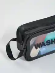 Черный косметичка прозрачная WashBag, 4 цвета