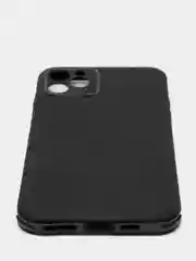 Черный чехол усиленный с полосой для iPhone 11 Pro Max, силиконовый