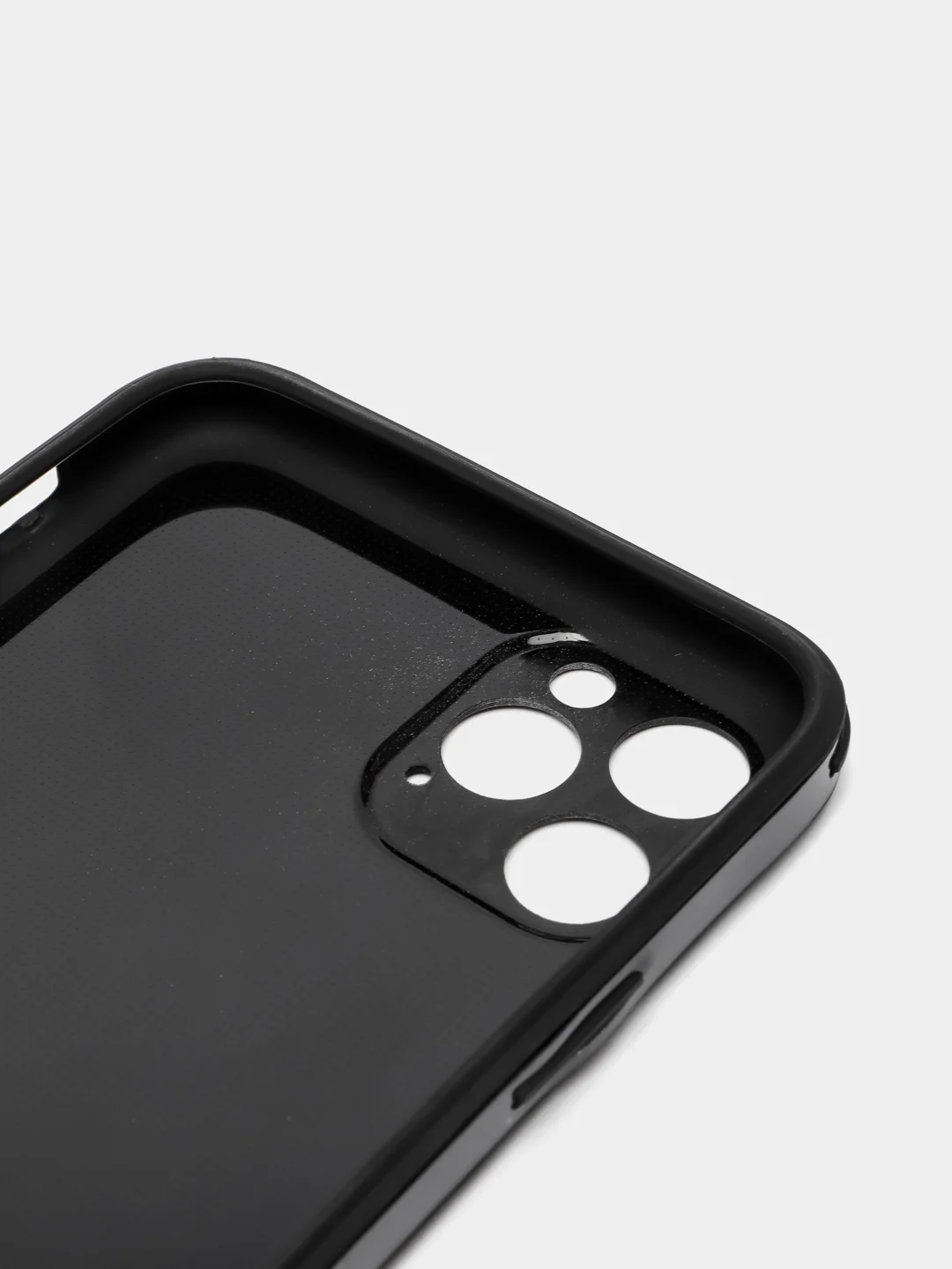 Черный чехол усиленный с полосой для iPhone 11 Pro Max, силиконовый