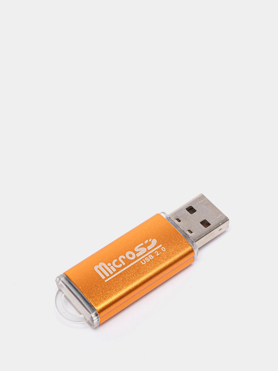 Золотой картридер microSD для чтения карт памяти USB 2.0