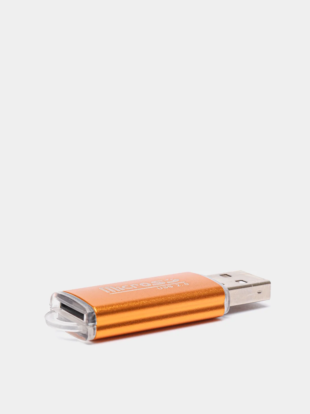 Золотой картридер microSD для чтения карт памяти USB 2.0