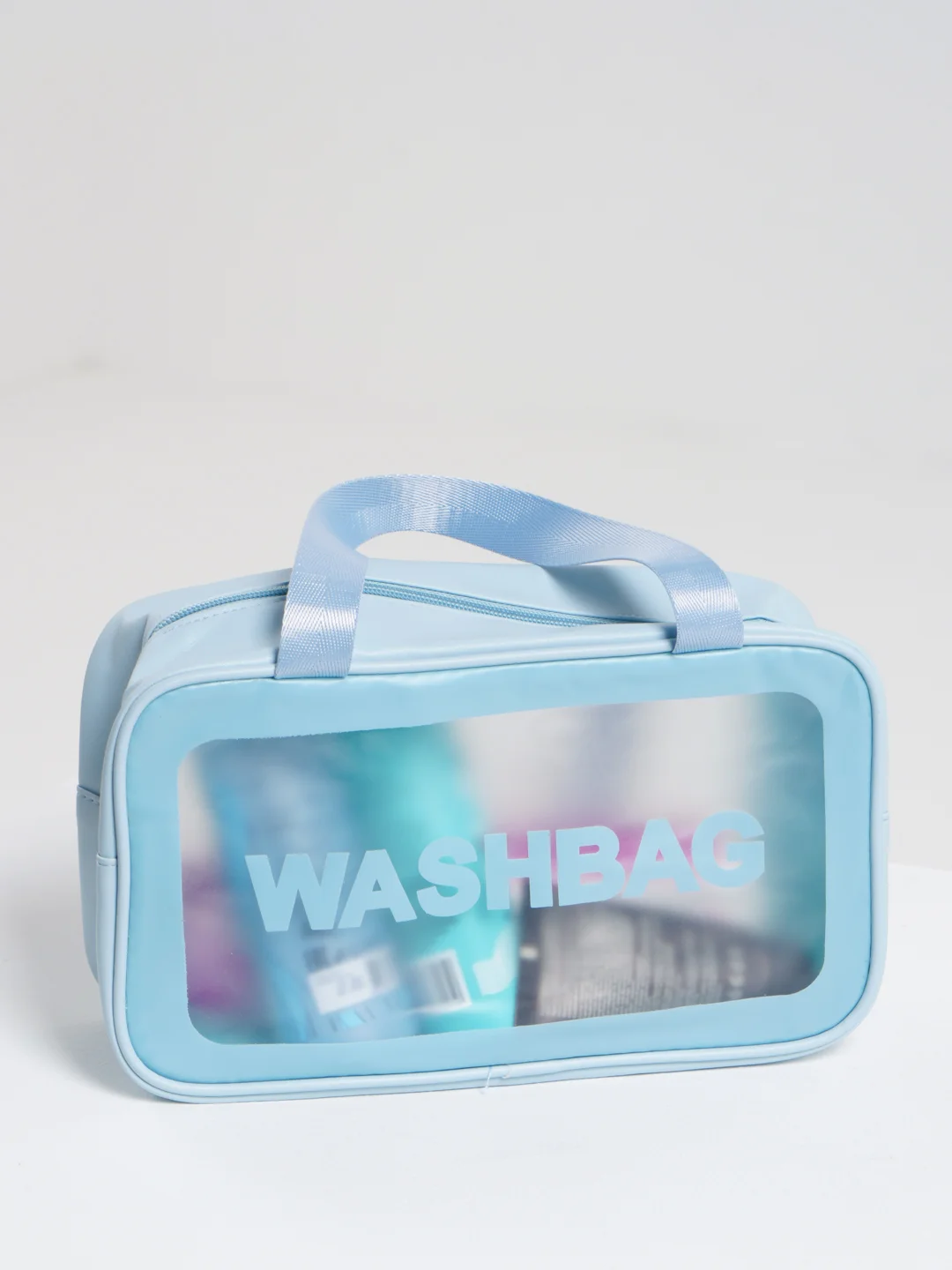 Голубой косметичка-органайзер Washbag, 4 цвета
