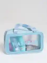 Голубой косметичка-органайзер Washbag, 4 цвета