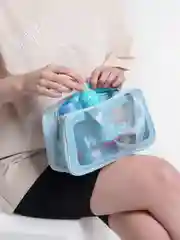 Голубой косметичка-органайзер Washbag, 4 цвета
