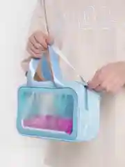 Голубой косметичка-органайзер Washbag, 4 цвета
