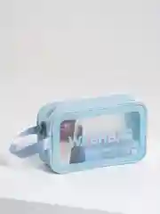 Голубой косметичка прозрачная WashBag, 4 цвета