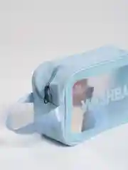 Голубой косметичка прозрачная WashBag, 4 цвета