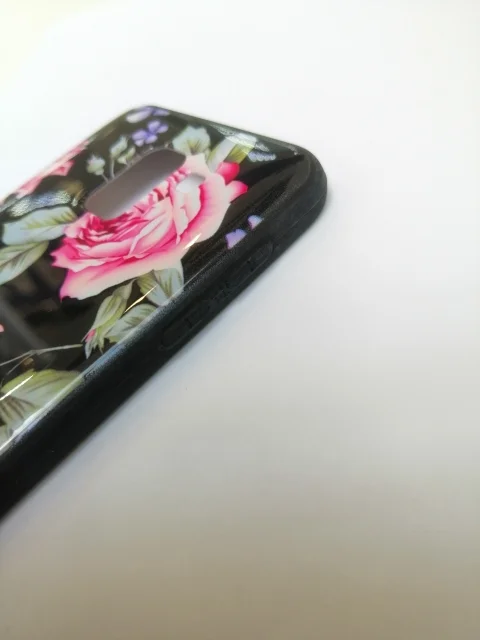 Силиконовый глянцевый с рисунком чехол Samsung J6 18