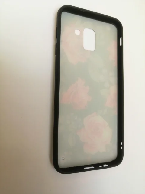 Силиконовый глянцевый с рисунком чехол Samsung J6 18