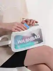 Белый косметичка прозрачная WashBag, 4 цвета