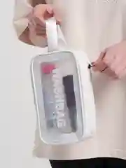 Белый косметичка прозрачная WashBag, 4 цвета