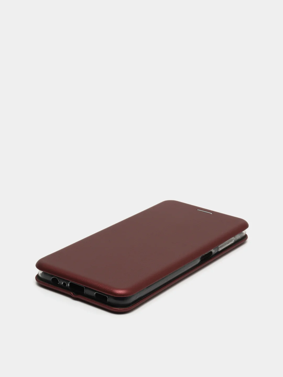 Багровый чехол книжка Samsung Galaxy A12, M12 с функцией подставки Самсунг А12, М12