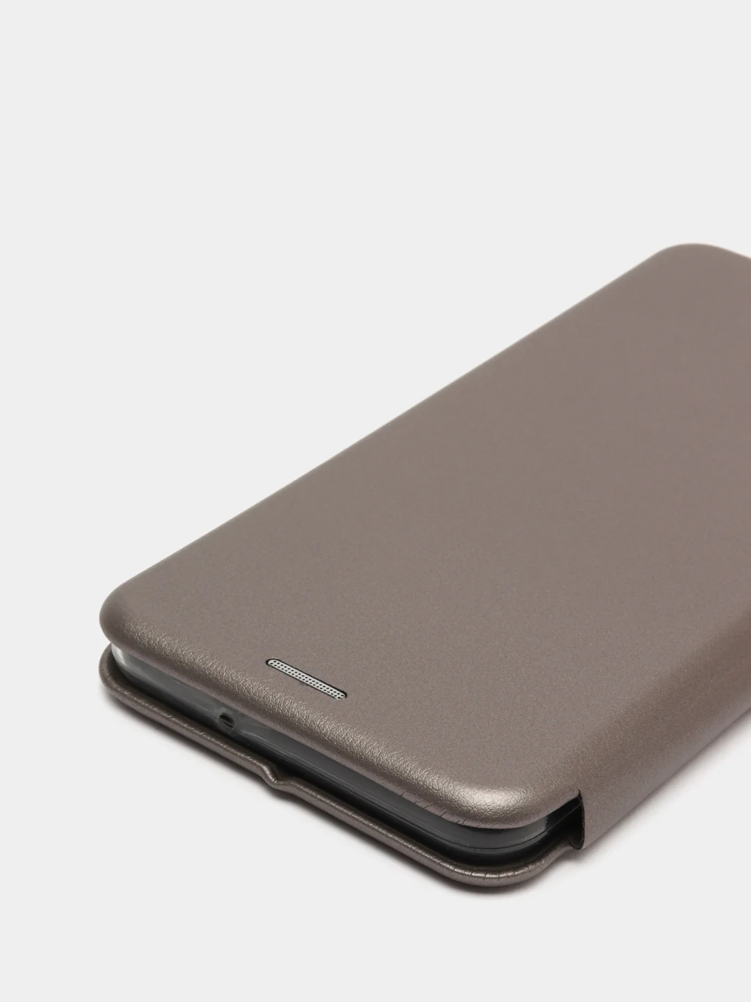 Серебряный чехол книжка Samsung Galaxy A12, M12 с функцией подставки Самсунг А12, М12