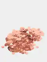 Бронзовый конфетти круглой формы металик