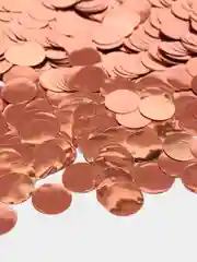 Бронзовый конфетти круглой формы металик