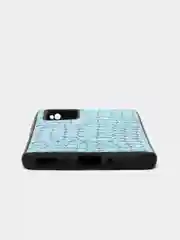 Голубой чехол Huawei Honor 30 Pro+ / Honor 30 Pro Plus силиконовый, имитация змеиной кожи