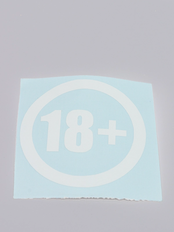 Наклейка на телефон "18+" 5х5см