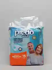 Predo Adult Одноразовые Подгузники для взрослых/ Памперсы для взрослых размер М (15шт)