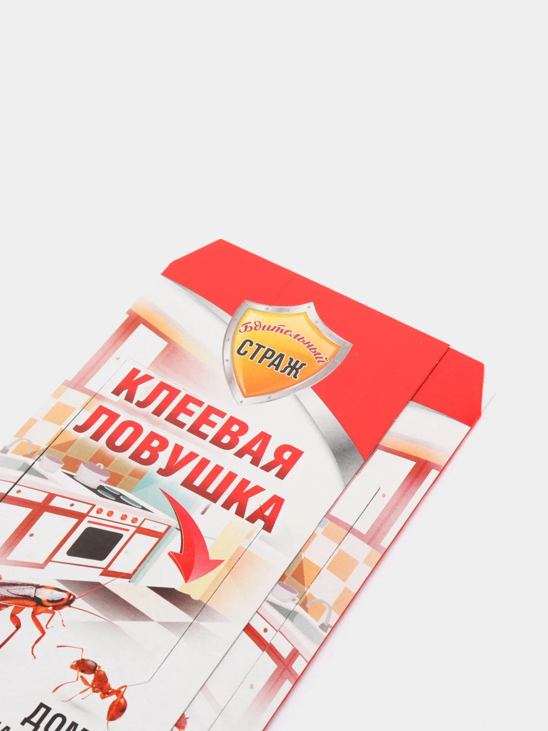 Клеевая ловушка от тараканов и муравьев "Бдительный Страж", домик, 1 штука