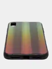 Розовый apple iPhone Xs Max чехол пластиковый голографический