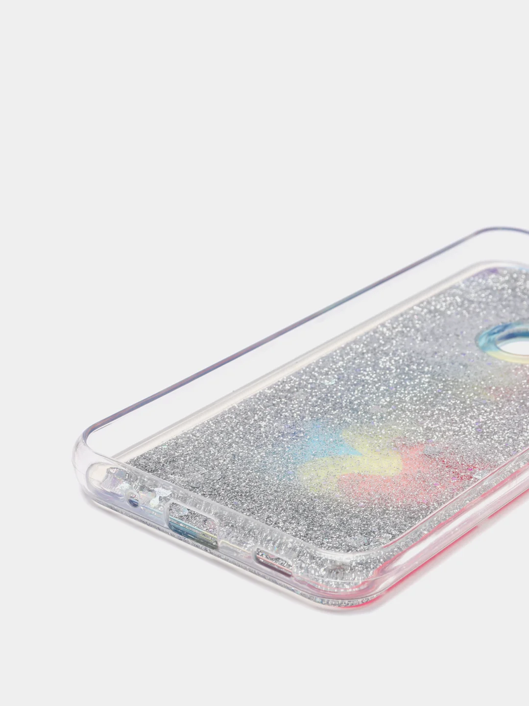 Терракотовый чехол Samsung Galaxy A11, M11 (Самсунг Галакси А11, М11) переливающийся жидкий с блестками