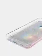 Терракотовый чехол Samsung Galaxy A11, M11 (Самсунг Галакси А11, М11) переливающийся жидкий с блестками