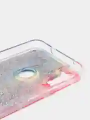Терракотовый чехол Samsung Galaxy A11, M11 (Самсунг Галакси А11, М11) переливающийся жидкий с блестками