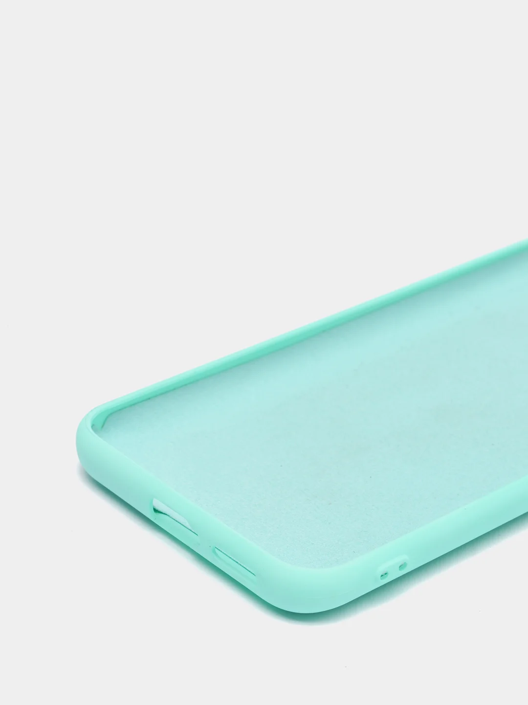 Бирюзовый чехол Xiaomi Redmi K30 Pro / Poco F2 Pro с закрытым низом и бархатом внутри Silicone Cover