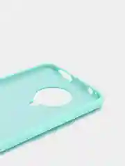 Бирюзовый чехол Xiaomi Redmi K30 Pro / Poco F2 Pro с закрытым низом и бархатом внутри Silicone Cover