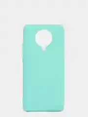Бирюзовый чехол Xiaomi Redmi K30 Pro / Poco F2 Pro с закрытым низом и бархатом внутри Silicone Cover