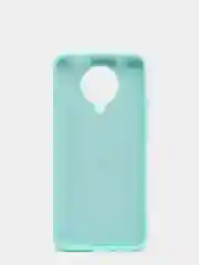 Бирюзовый чехол Xiaomi Redmi K30 Pro / Poco F2 Pro с закрытым низом и бархатом внутри Silicone Cover