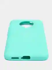 Бирюзовый чехол Xiaomi Redmi K30 Pro / Poco F2 Pro с закрытым низом и бархатом внутри Silicone Cover