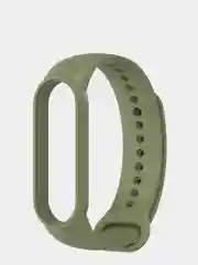 Зелёный хаки силиконовый ремешок для Xiaomi Mi Band 5 и Mi Band 6