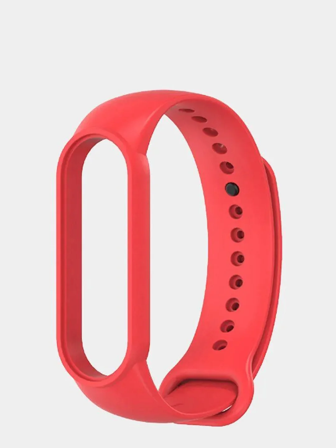 Красный силиконовый ремешок для Xiaomi Mi Band 5 и Mi Band 6