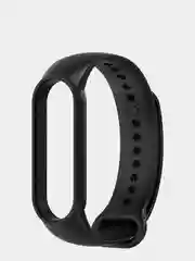 Черный силиконовый ремешок для Xiaomi Mi Band 5 и Mi Band 6
