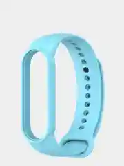 Голубой силиконовый ремешок для Xiaomi Mi Band 5 и Mi Band 6