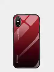 Красный чехол градиентный из закалённого стекла на iPhone 12 Pro Max,12/12Pro,11,11 Pro,XR, 12mini