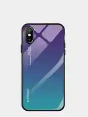 Лазурный чехол градиентный из закалённого стекла на iPhone 12 Pro Max,12/12Pro,11,11 Pro,XR, 12mini