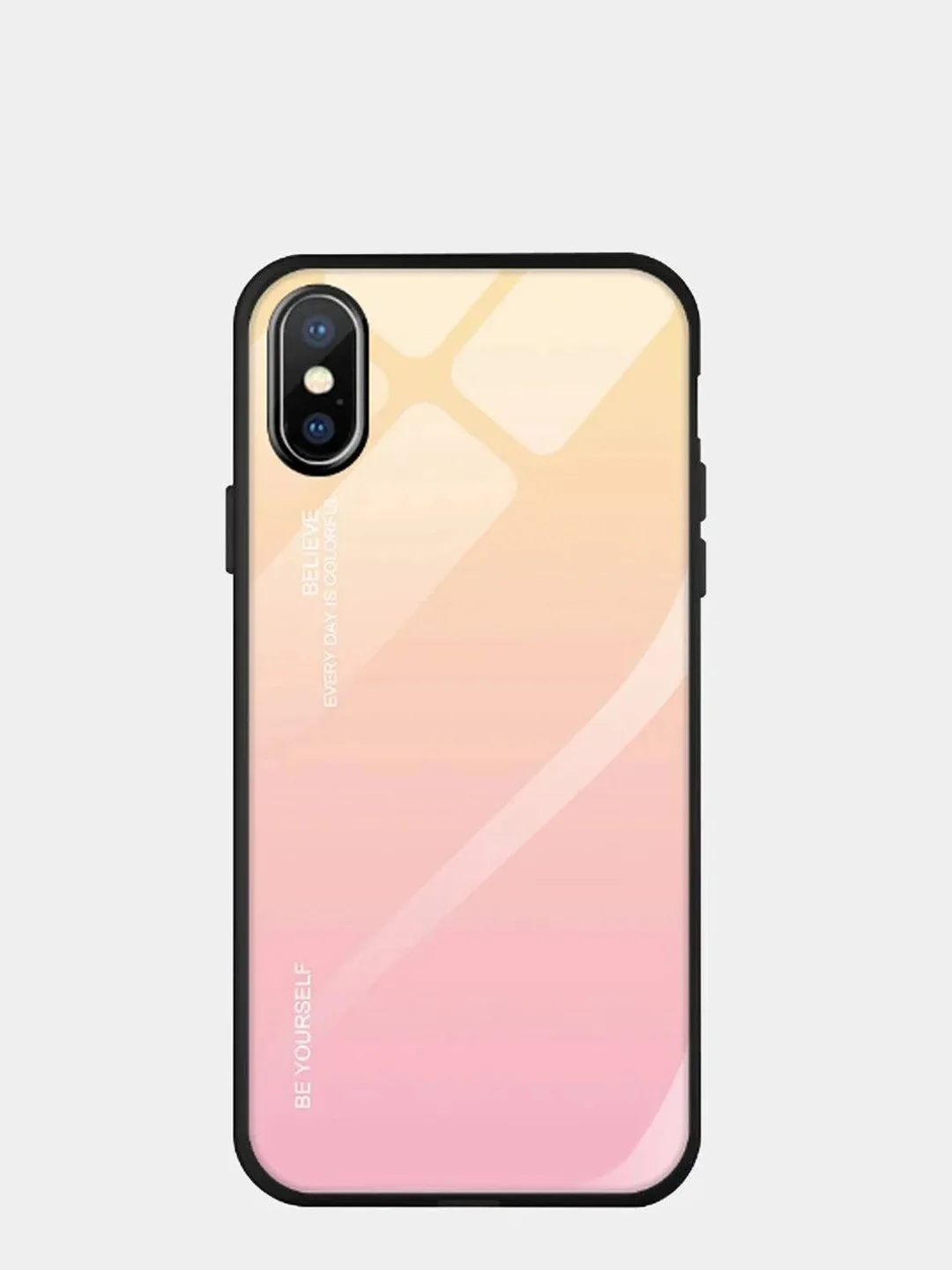Розовый чехол градиентный из закалённого стекла на iPhone 12 Pro Max,12/12Pro,11,11 Pro,XR, 12mini
