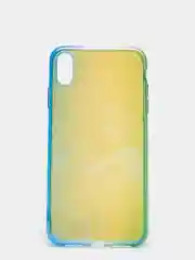 Зеленый чехол iPhone XR, Xs Max силиконовый прозрачный с градиентом