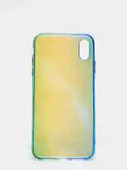Зеленый чехол iPhone XR, Xs Max силиконовый прозрачный с градиентом