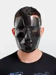 Алый маска карнавальная "Игра в кальмара"