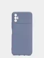 Серый меланж чехол для TECNO SPARK 8P, с защитой камеры и бархатом внутри
