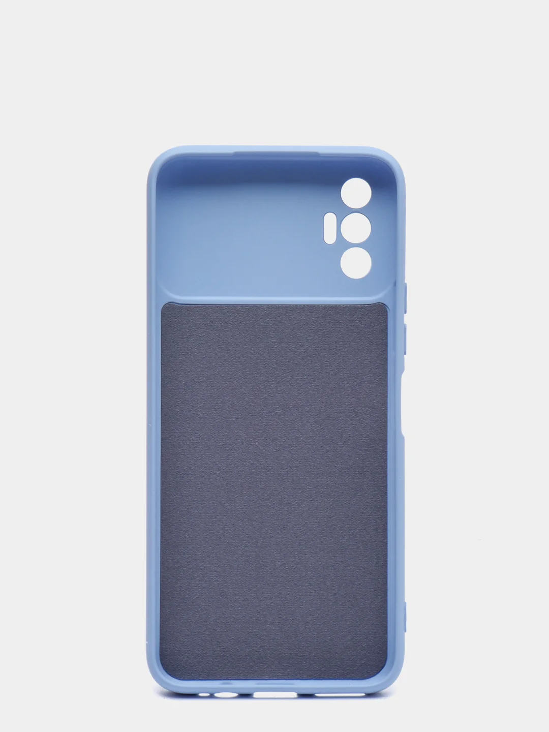 Голубой чехол для TECNO SPARK 8P, с защитой камеры и бархатом внутри