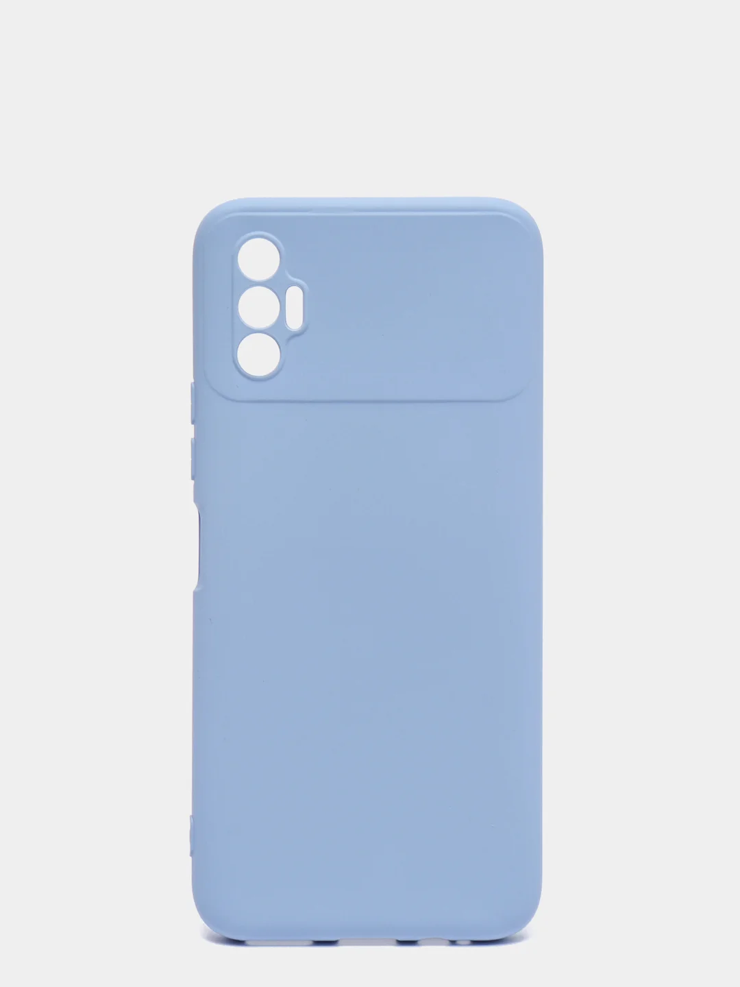 Голубой чехол для TECNO SPARK 8P, с защитой камеры и бархатом внутри