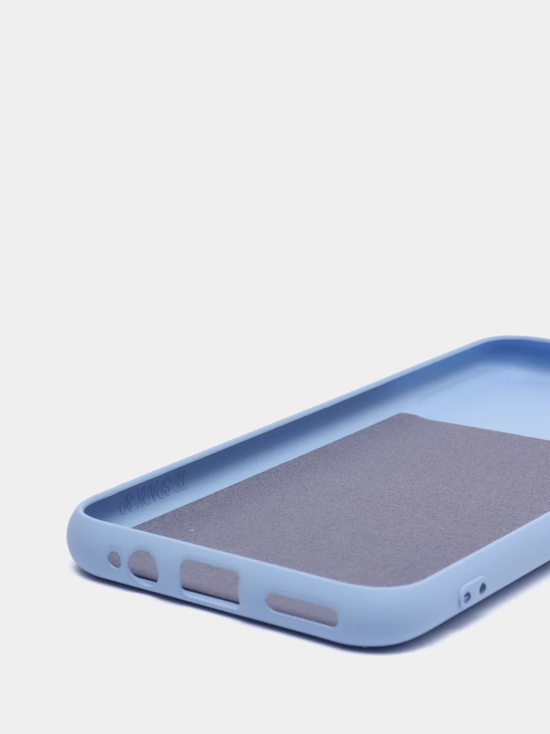 Голубой чехол для TECNO SPARK 8P, с защитой камеры и бархатом внутри