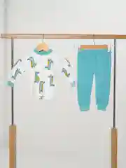Бирюзовый детский костюм для мальчика и девочки: кофта брюки, пижама хлопок 100%