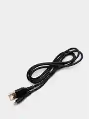 Черный кабель для зарядки DENMEN Lightning