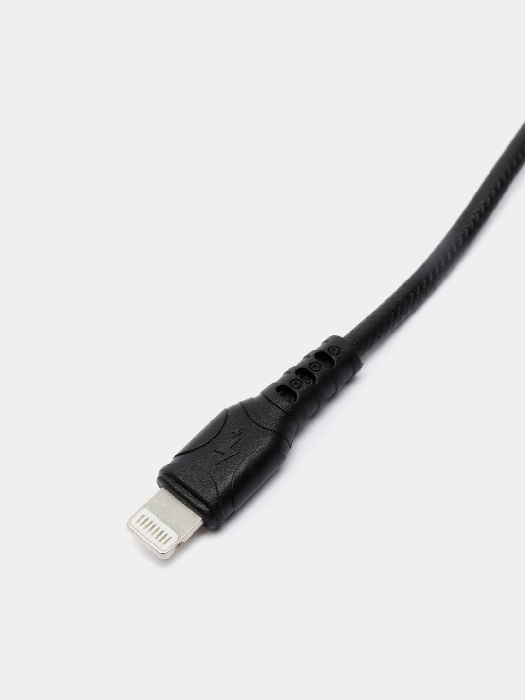 Черный кабель для зарядки DENMEN Lightning