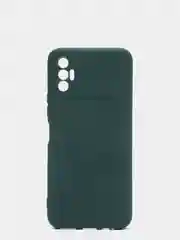 Зеленый чехол для TECNO SPARK 8P, с защитой камеры и бархатом внутри
